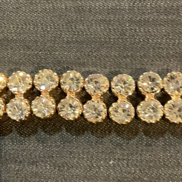 Women’s rhinestone leather bracelet - Gem - Picture 4 of 12